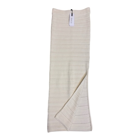 Dynamite Cream Textured Knit Midi Skirt - Picture 5 of 13